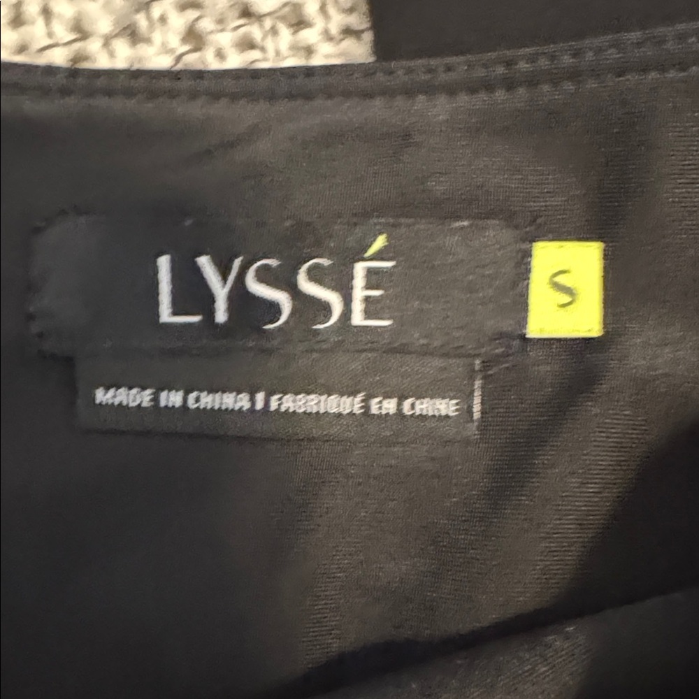 Lysse Faux Leather Leggings | Black High Rise Smoothing Ponte Pants – Size Small - Picture 3 of 4